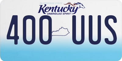 KY license plate 400UUS