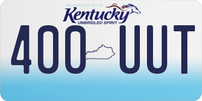 KY license plate 400UUT