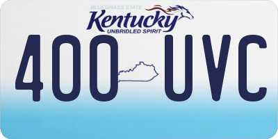 KY license plate 400UVC