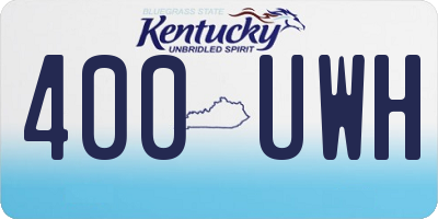 KY license plate 400UWH