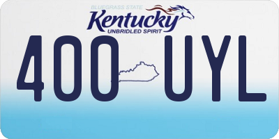 KY license plate 400UYL