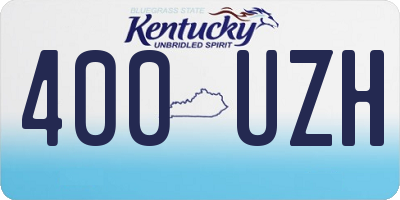 KY license plate 400UZH