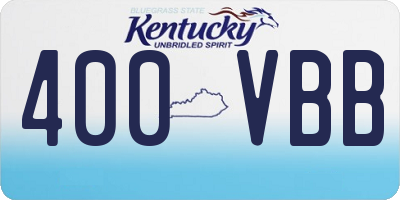 KY license plate 400VBB
