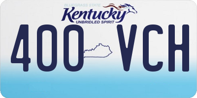KY license plate 400VCH