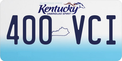 KY license plate 400VCI