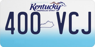 KY license plate 400VCJ