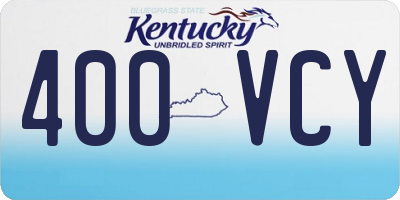 KY license plate 400VCY