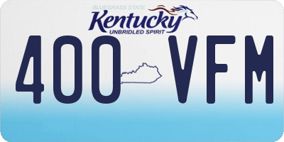 KY license plate 400VFM