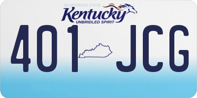 KY license plate 401JCG