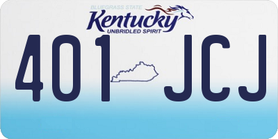 KY license plate 401JCJ