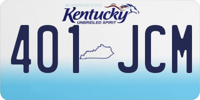 KY license plate 401JCM