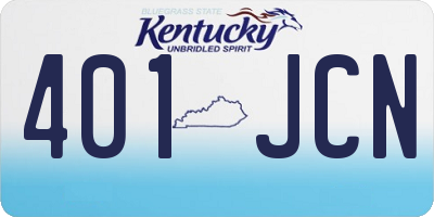 KY license plate 401JCN