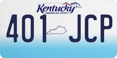 KY license plate 401JCP