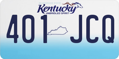 KY license plate 401JCQ
