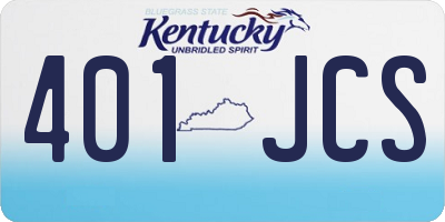 KY license plate 401JCS