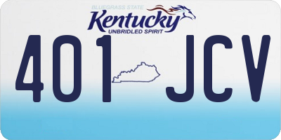KY license plate 401JCV