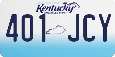 KY license plate 401JCY