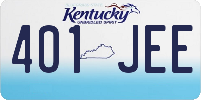 KY license plate 401JEE