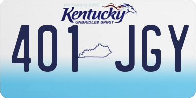 KY license plate 401JGY