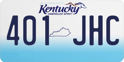 KY license plate 401JHC
