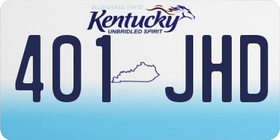 KY license plate 401JHD