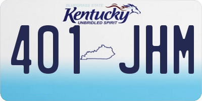 KY license plate 401JHM