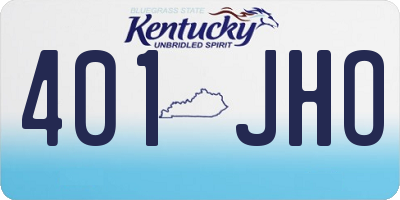 KY license plate 401JHO