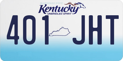 KY license plate 401JHT