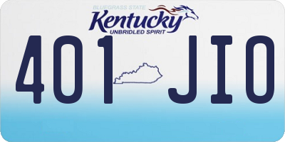 KY license plate 401JIO