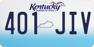 KY license plate 401JIV