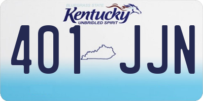 KY license plate 401JJN