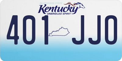 KY license plate 401JJO