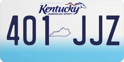 KY license plate 401JJZ