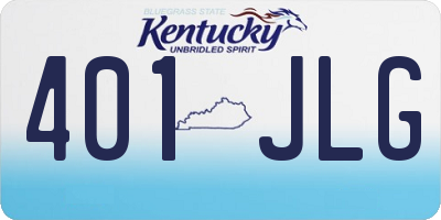 KY license plate 401JLG