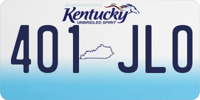 KY license plate 401JLO