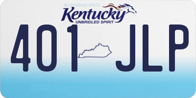 KY license plate 401JLP