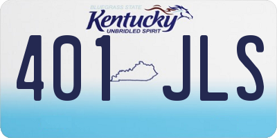 KY license plate 401JLS