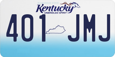 KY license plate 401JMJ