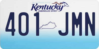 KY license plate 401JMN