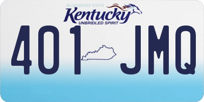 KY license plate 401JMQ