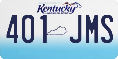 KY license plate 401JMS