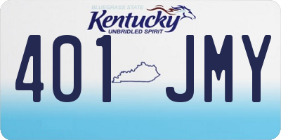 KY license plate 401JMY