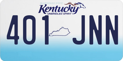 KY license plate 401JNN