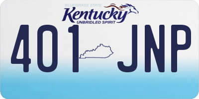 KY license plate 401JNP