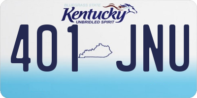 KY license plate 401JNU