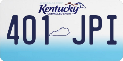 KY license plate 401JPI