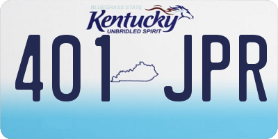 KY license plate 401JPR