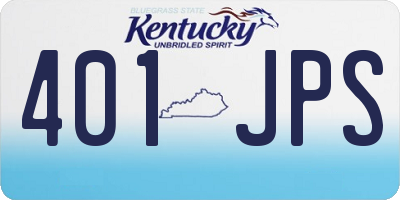 KY license plate 401JPS