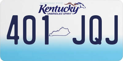 KY license plate 401JQJ