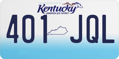 KY license plate 401JQL